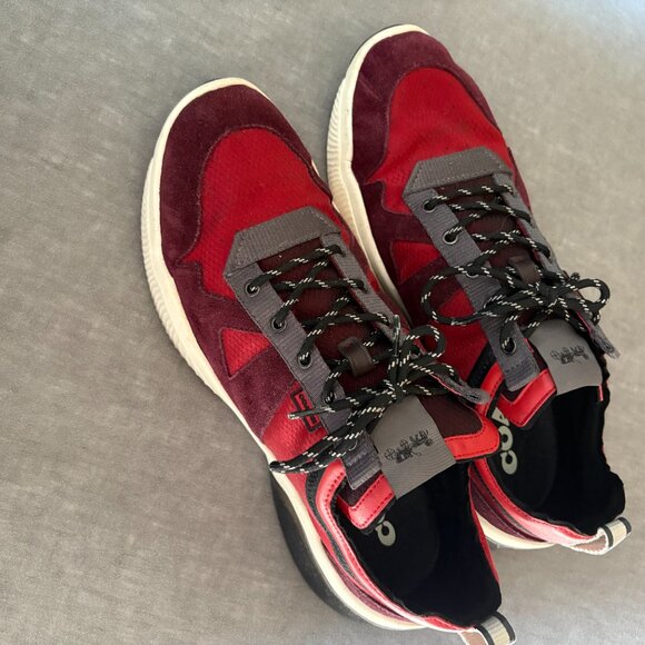 Coach Citysole Runner Shoes G4939 Colorblock Red/White/Black Men's Size 13 - Picture 6 of 10